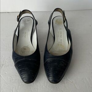 Bruno Magli Women's Dark Blue Slingback Heels